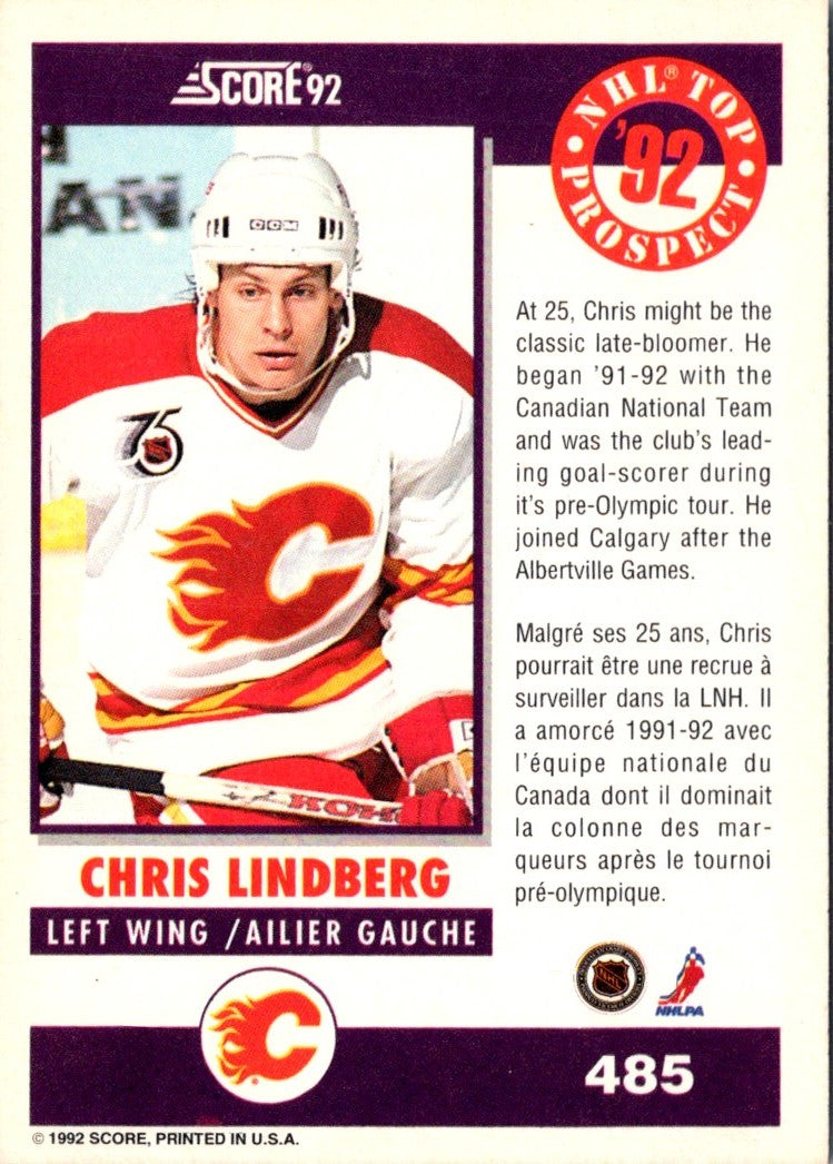 1992 Score Chris Lindberg