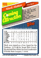 1993 Topps Gold Mark Hutton #806