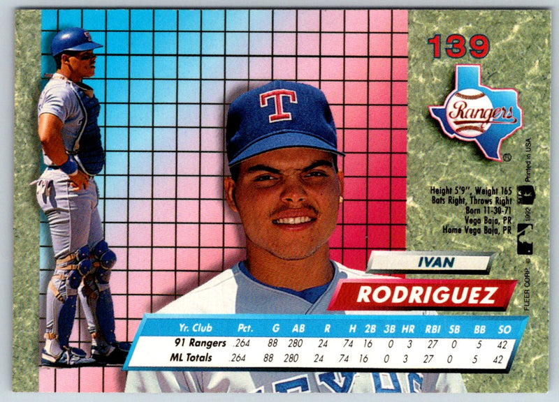 1992 Ultra Ivan Rodriguez