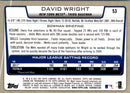 2012 Bowman Chrome David Wright