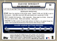 2012 Bowman Chrome David Wright #53