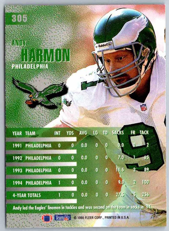 1995 Fleer Andy Harmon #305