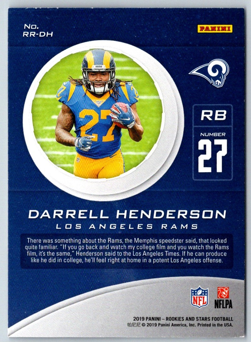 2019 Panini Rookies & Stars Rookie Rush Darrell Henderson