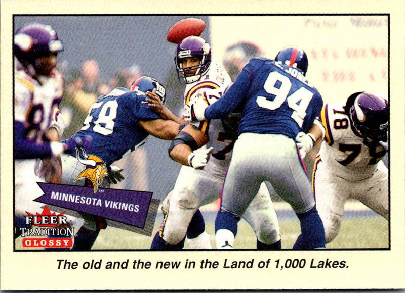 2001 Fleer Tradition Glossy Minnesota Vikings