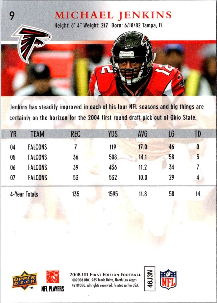 2008 Upper Deck First Edition Michael Jenkins
