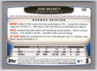 2013 Bowman Josh Beckett #120