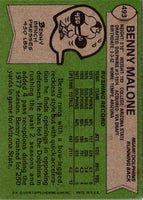 1978 Topps Benny Malone #493