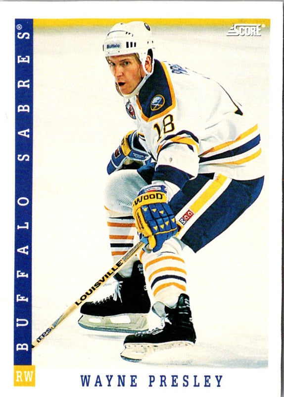 1993 Score Wayne Presley #296