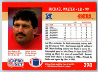 1990 Pro Set Michael Walter #298