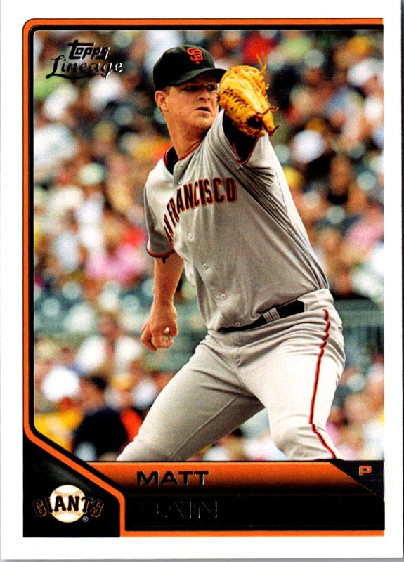 2011 Topps Lineage Matt Cain #119