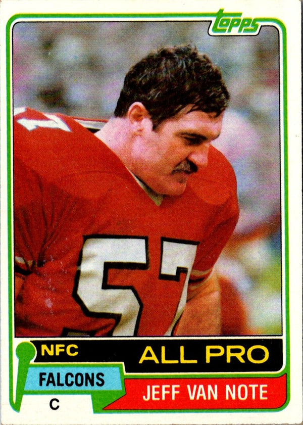 1981 Topps Jeff Van Note #70