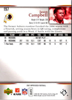 2007 Upper Deck Jason Campbell #197