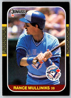 1986 Donruss Rance Mulliniks #606