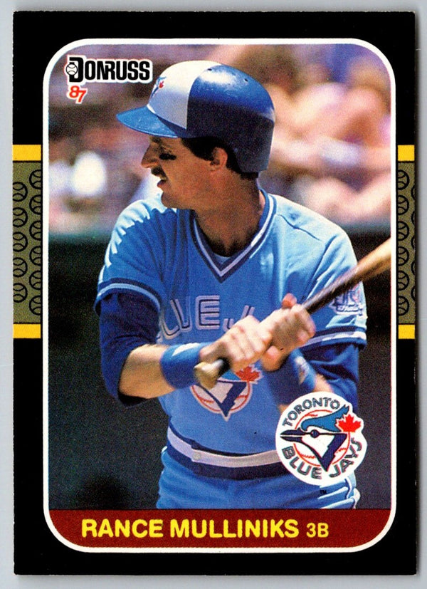 1986 Donruss Rance Mulliniks #606
