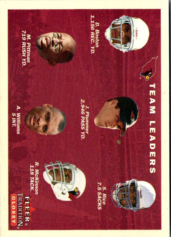 2001 Fleer Tradition Arizona Cardinals Team Leaders #386