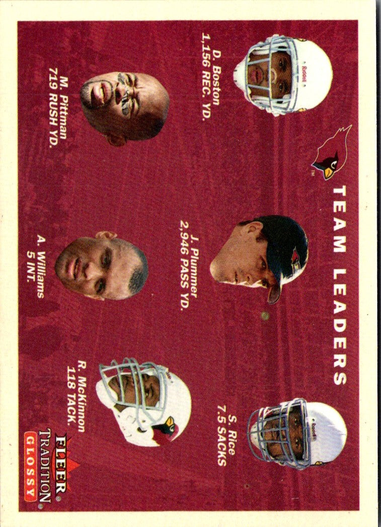 2001 Fleer Tradition Arizona Cardinals Team Leaders