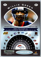 1997 Pinnacle Certified NFL Willie Green #55