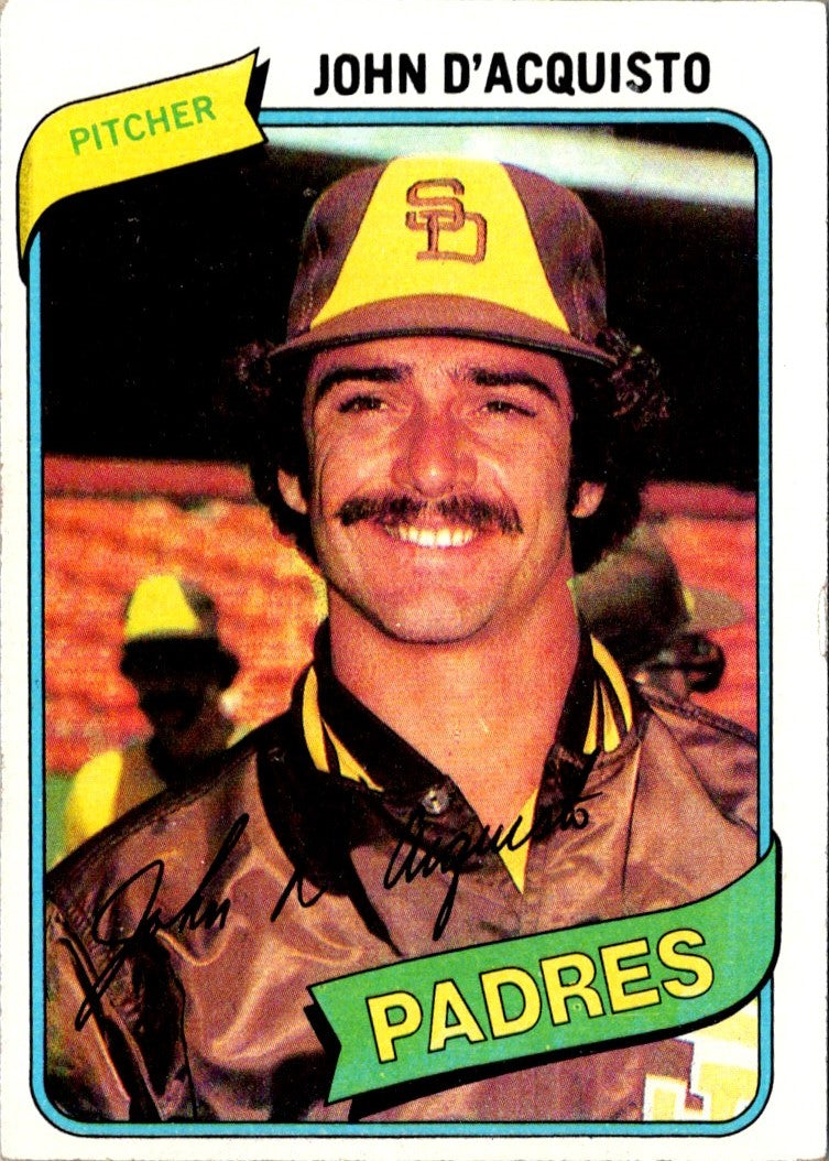 1980 Topps John D'Acquisto