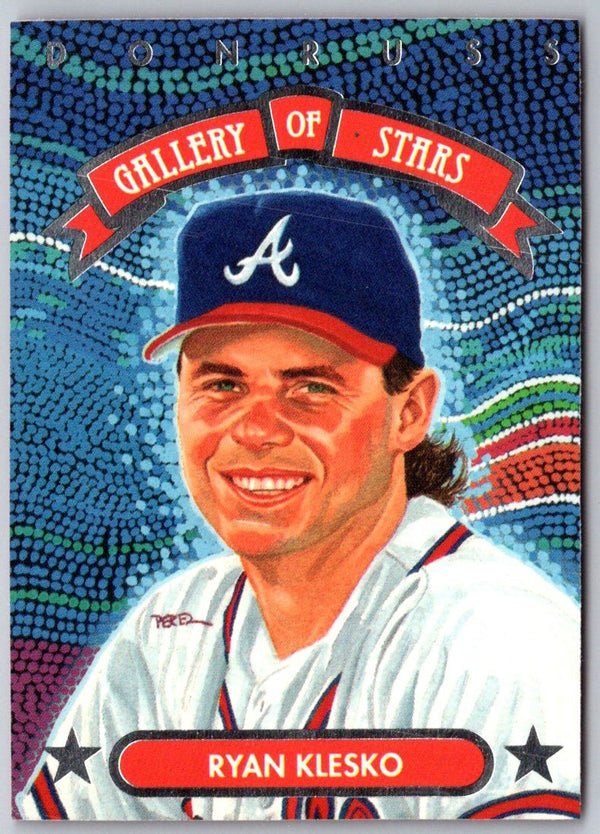 1992 Triple Play Gallery of Stars Ryan Klesko #GS-10