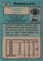 1988 Topps Ronnie Lott #51