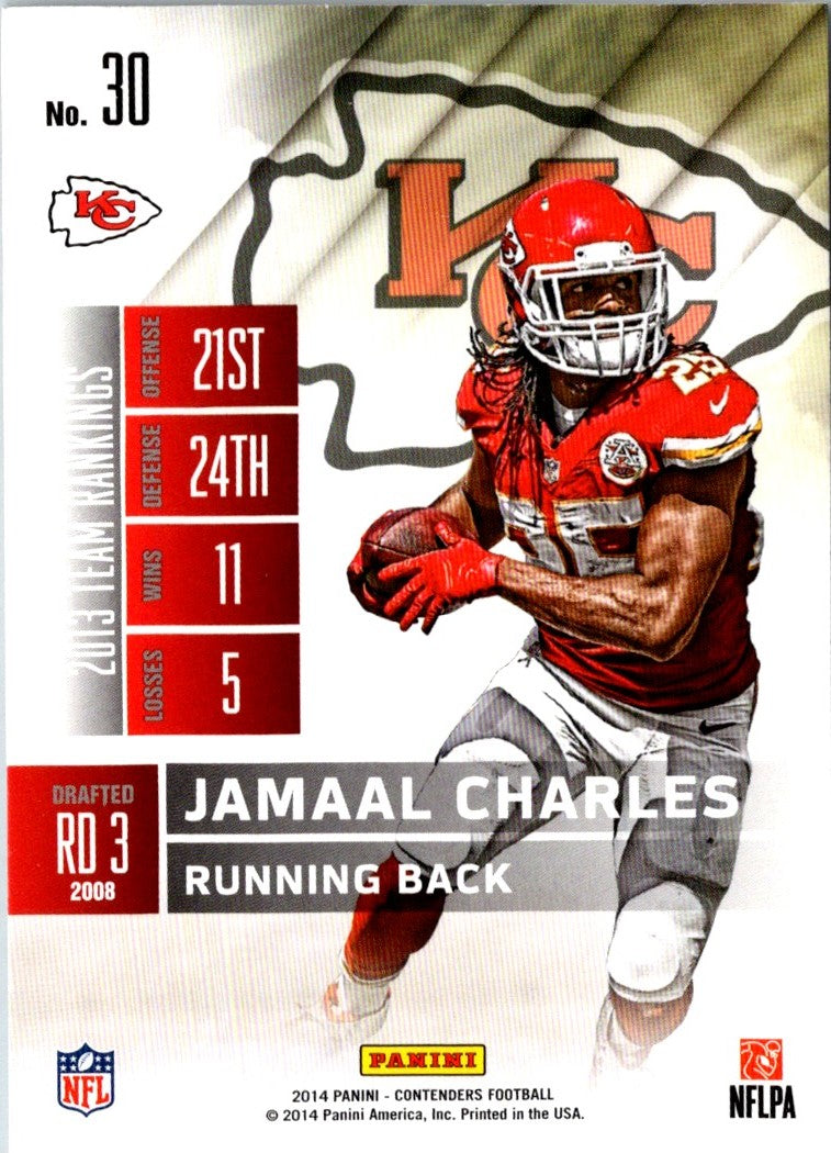 2014 Panini Contenders Jamaal Charles