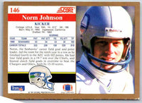 1991 Score Norm Johnson #146