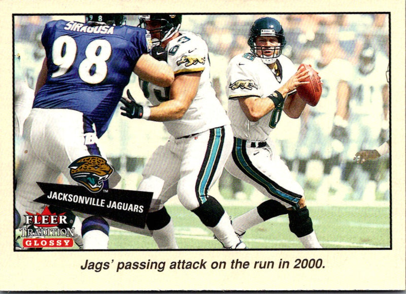 2001 Fleer Tradition Glossy Jacksonville Jaguars