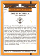 1989 Donruss Diamond King Bobby Bonilla