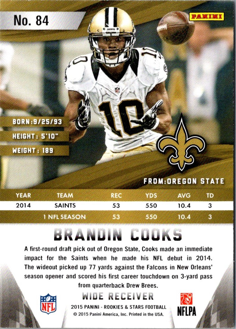 2015 Panini Rookies & Stars Brandin Cooks