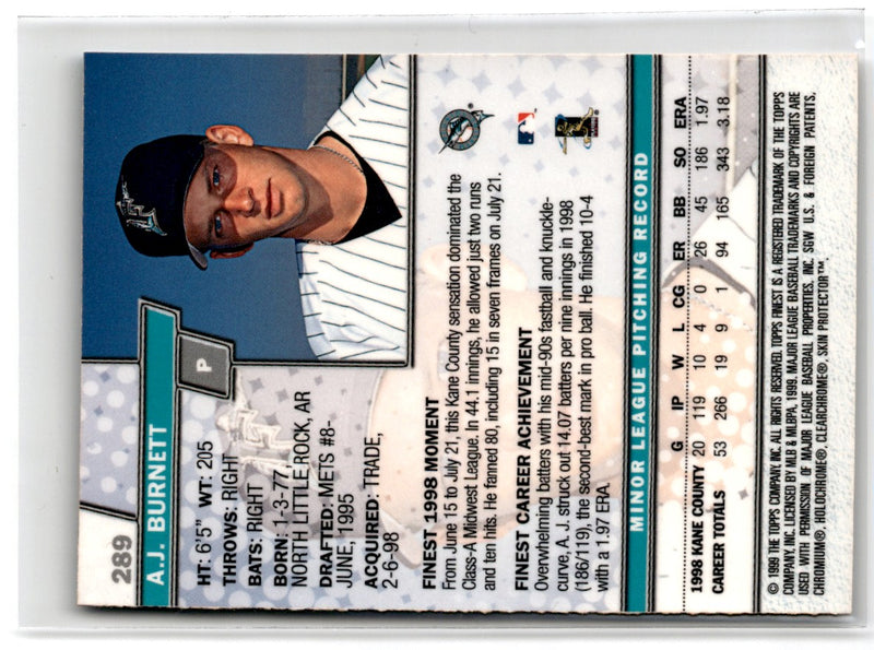 1999 Finest A.J. Burnett