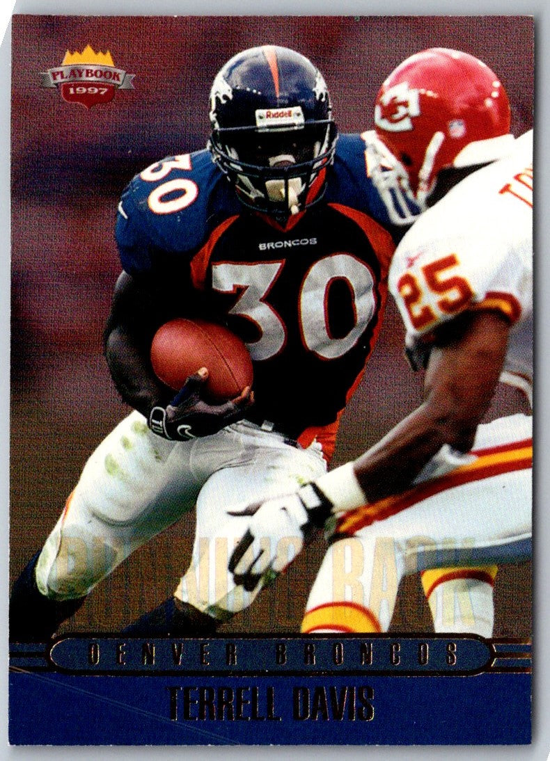 1997 Score Board Playbook Terrell Davis