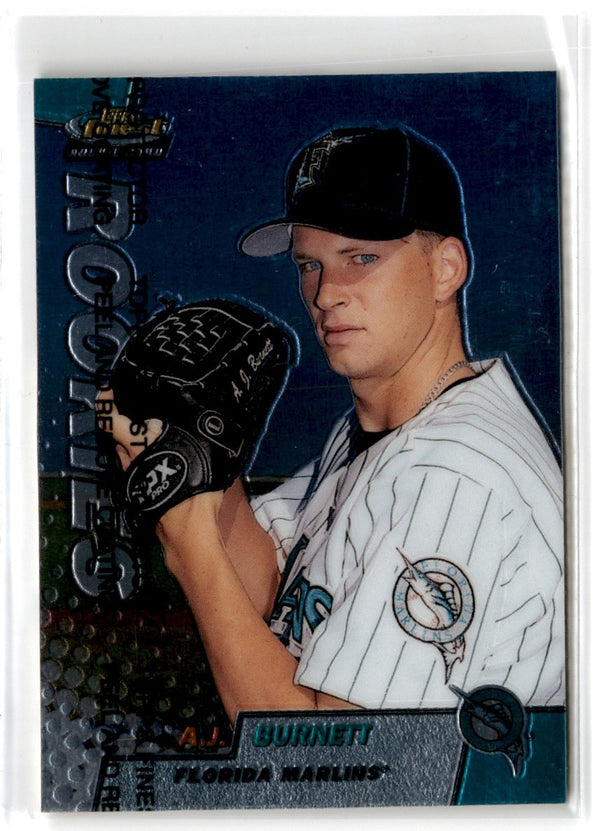 1999 Finest A.J. Burnett #289 Rookie