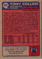 1985 Topps Tony Collins #322