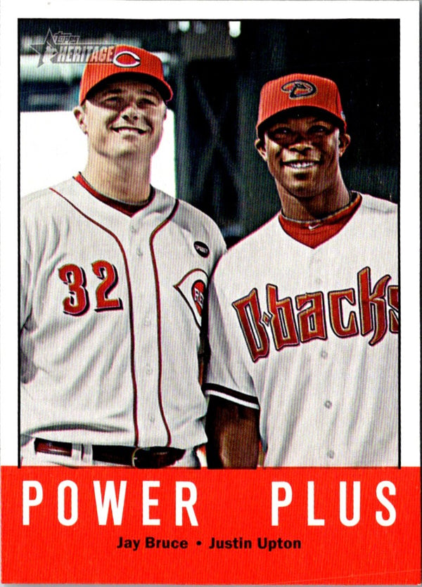 2012 Topps Heritage Jay Bruce/Justin Upton #242