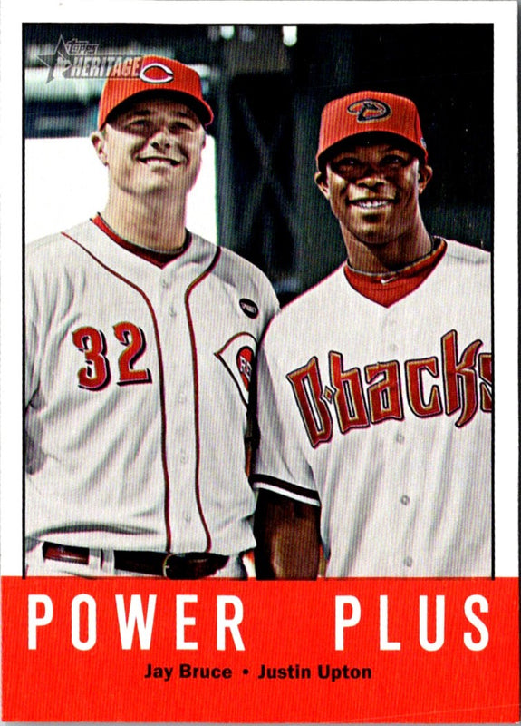 2012 Topps Heritage Jay Bruce/Justin Upton #242