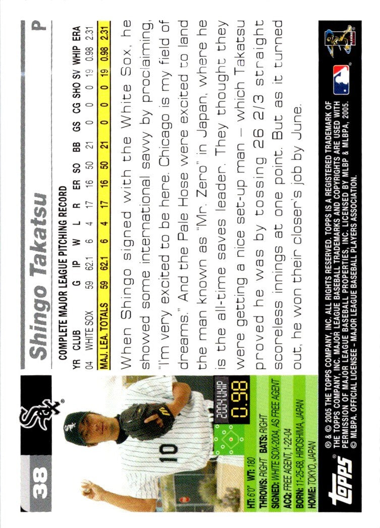 2005 Topps Opening Day Shingo Takatsu