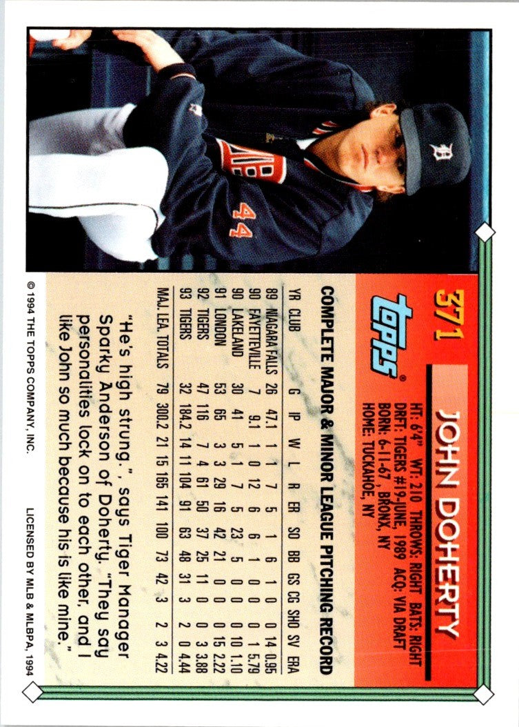 1994 Topps John Doherty