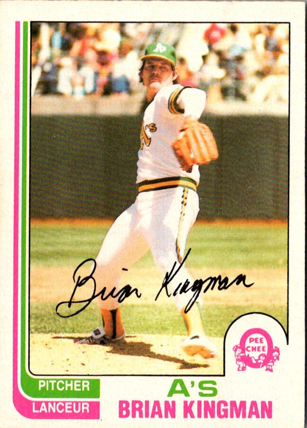 1982 O-Pee-Chee Brian Kingman #231