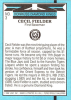 1991 Diamond Kings Cecil Fielder #3