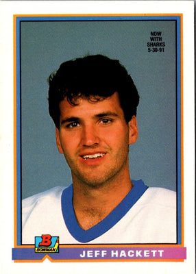 1991 Bowman Jeff Hackett #219