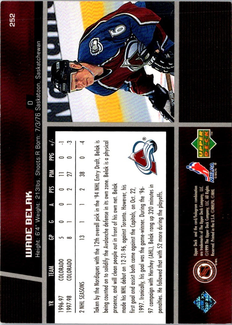 1998 Upper Deck Wade Belak