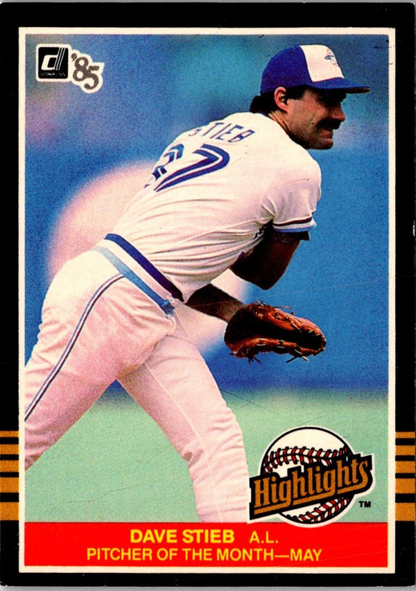 1985 Donruss Highlights Dave Stieb #12