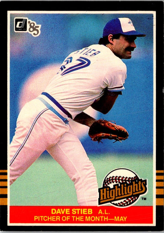 1985 Donruss Highlights Dave Stieb #12
