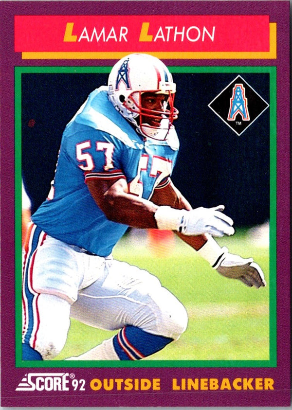 1992 Score Lamar Lathon #132