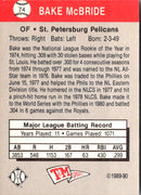 1989 T&M Senior League Bake McBride