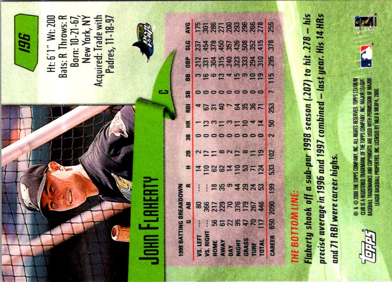 2000 Stadium Club John Flaherty