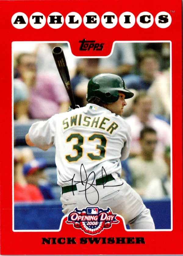 2008 Topps Opening Day Nick Swisher #148