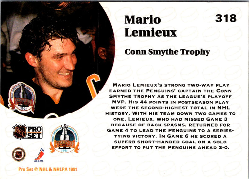 1991 Pro Set Mario Lemieux