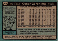 1980 Topps Cesar Geronimo #475
