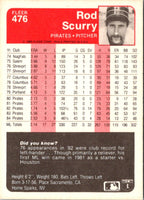 1985 Fleer Rod Scurry #476